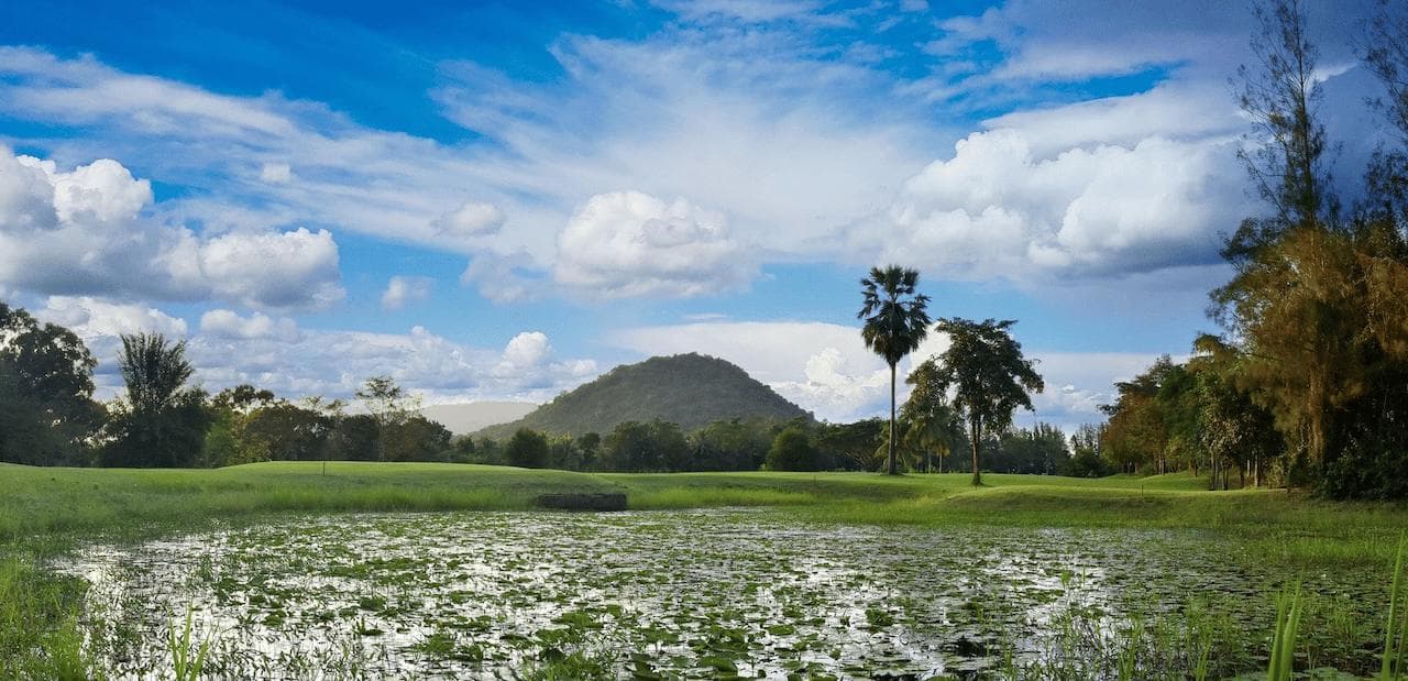 Treasure Hill Golf Club course scenery - book golf tee time Thailand