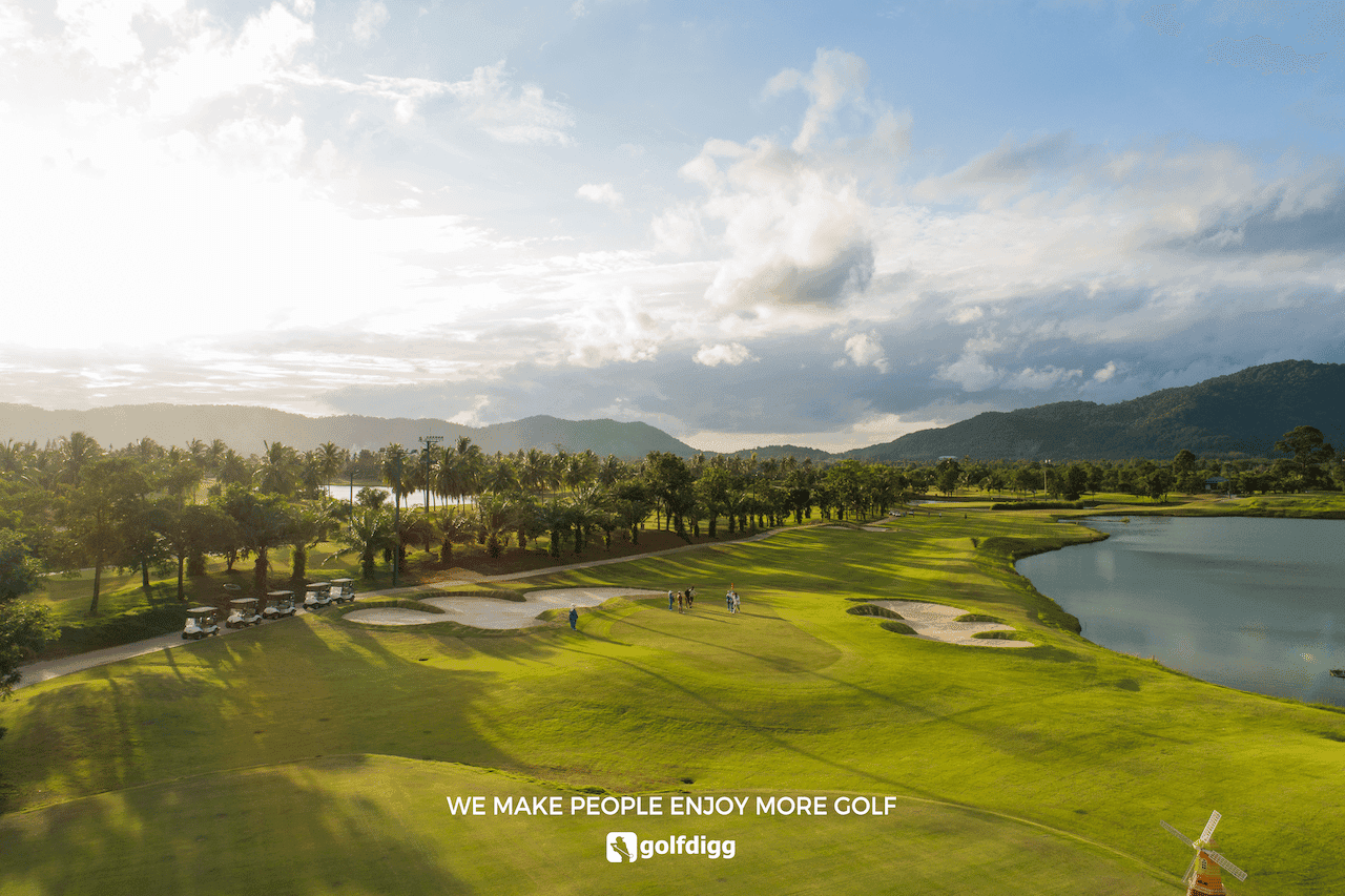 Pleasant Valley Golf & Country Club fairway and green - golf course Thailand