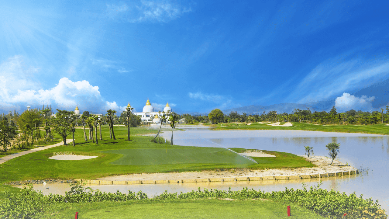 Gassan Panorama Golf Club fairway and green - golf course Thailand