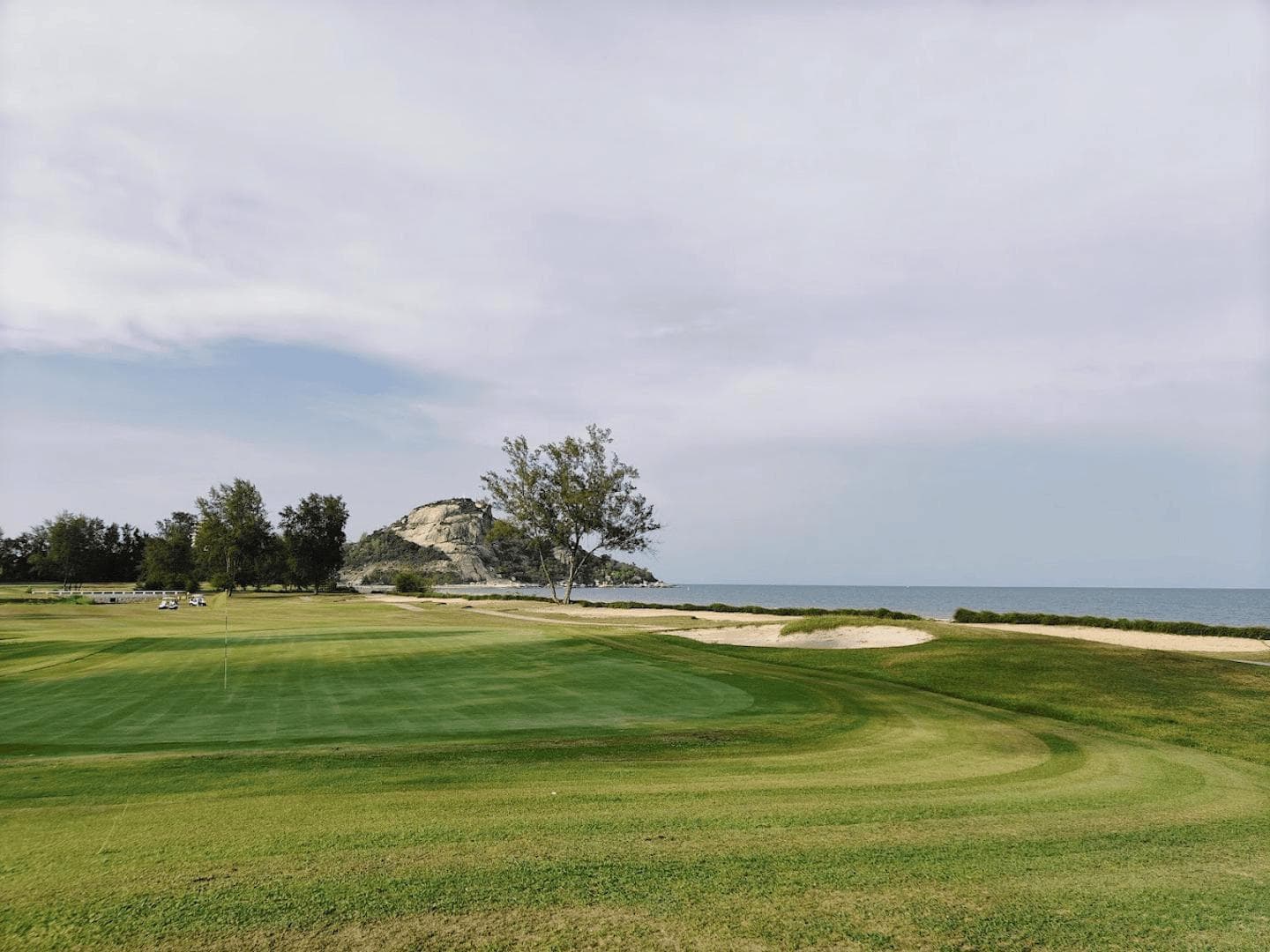 Seapine Golf Course fairway and green - golf course Thailand