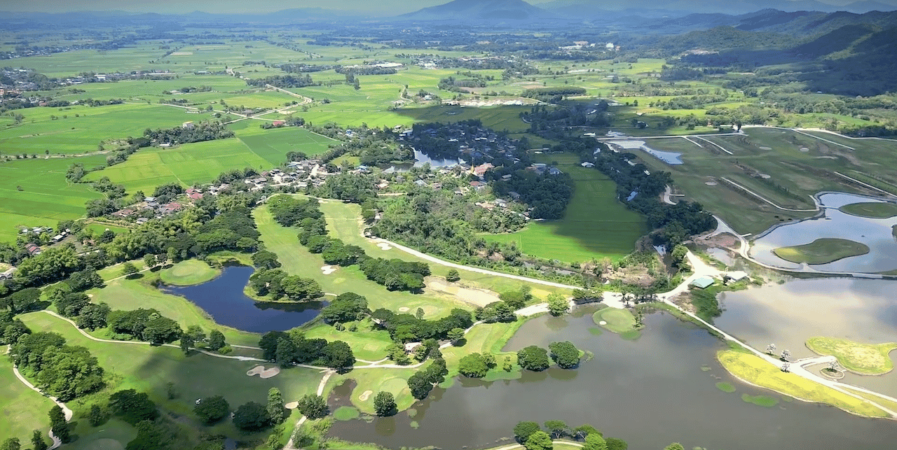 Happy City Golf & Resort fairway and green - golf course Thailand