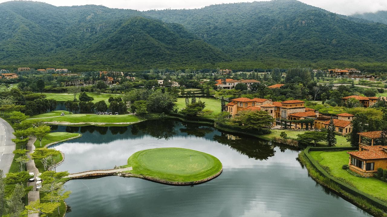Toscana Valley Country Club course scenery - book golf tee time Thailand