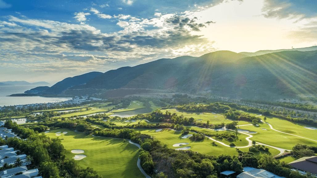Vinpearl Golf Nha Trang fairway and green - golf course Thailand