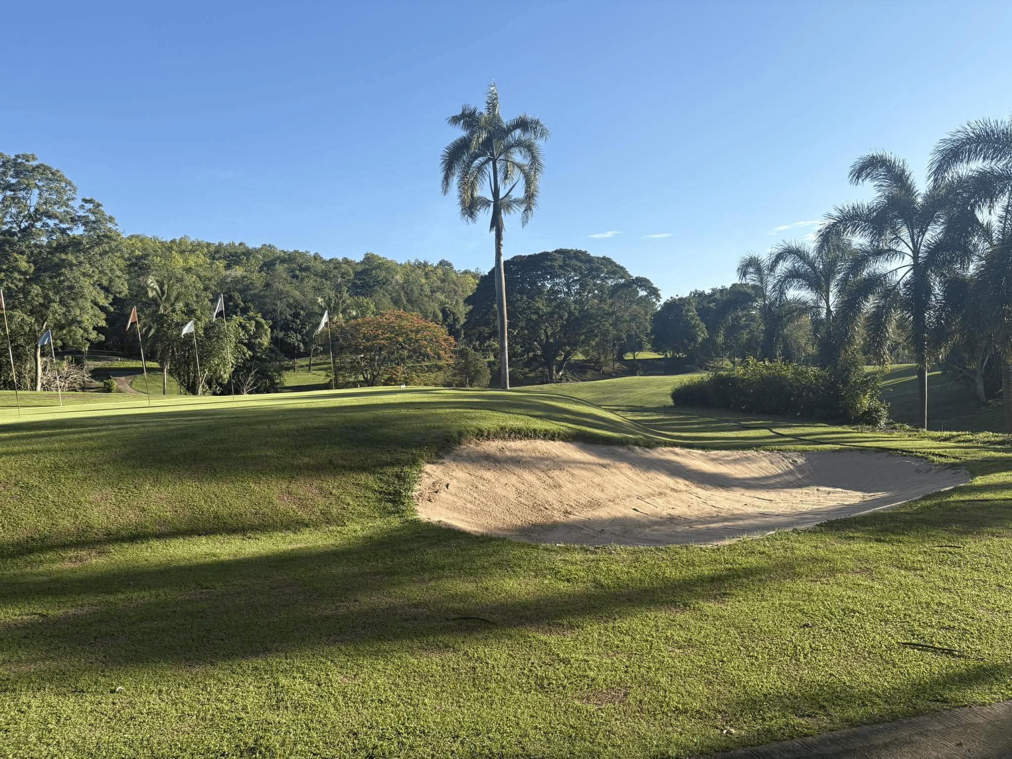 Sirikit Dam Golf Course fairway and green - golf course Thailand