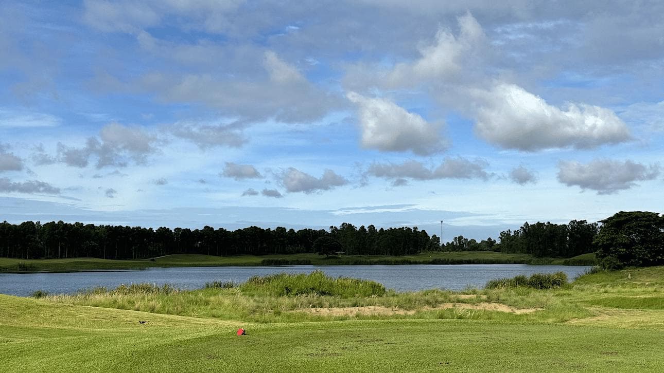 Bangsai Country Club fairway and green - golf course Thailand
