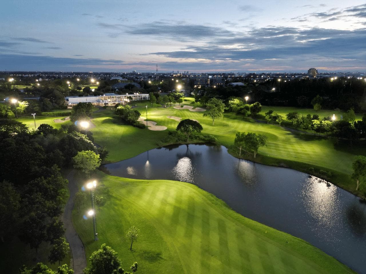 Riverdale Golf Club course scenery - book golf tee time Thailand