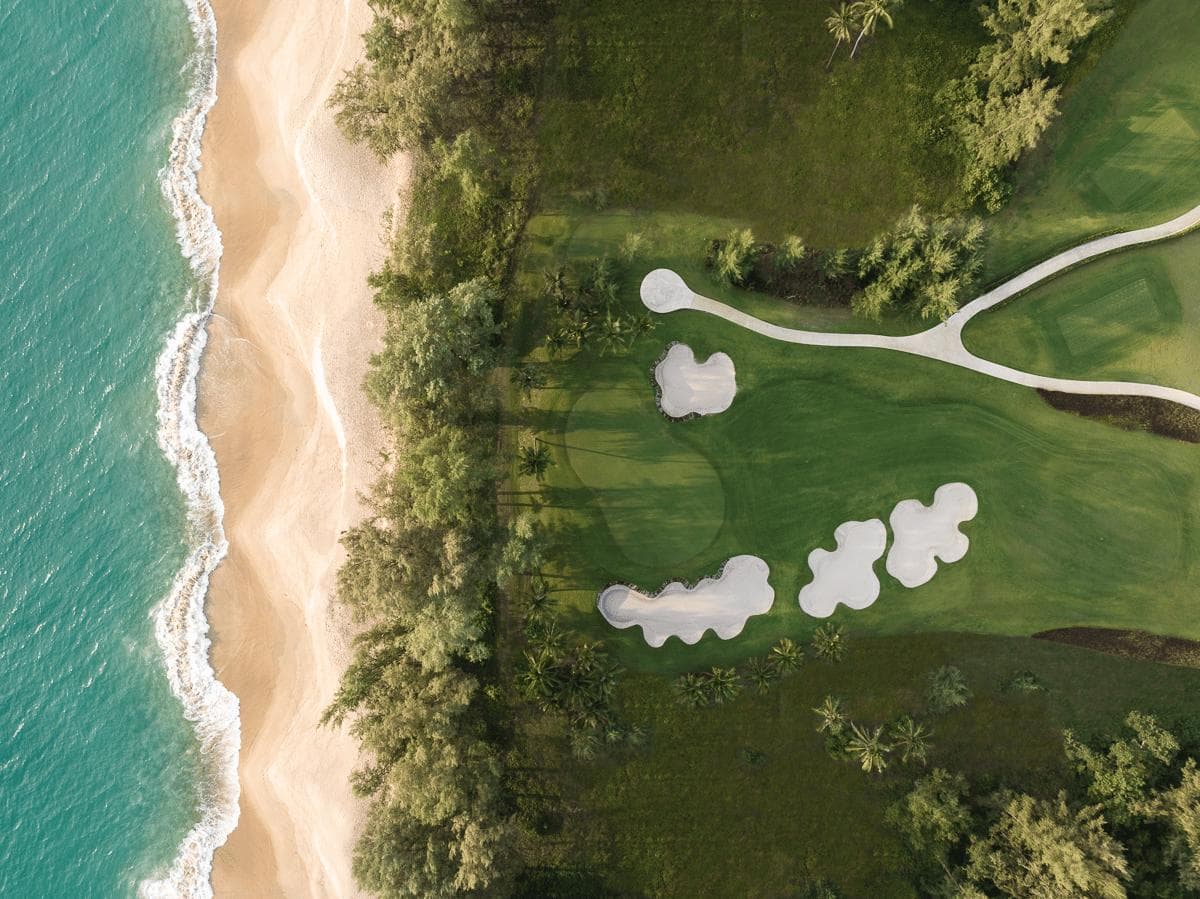 Aquella Golf & Country Club fairway and green - golf course Thailand
