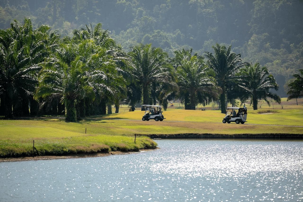 Kirinara Golf Course fairway and green - golf course Thailand