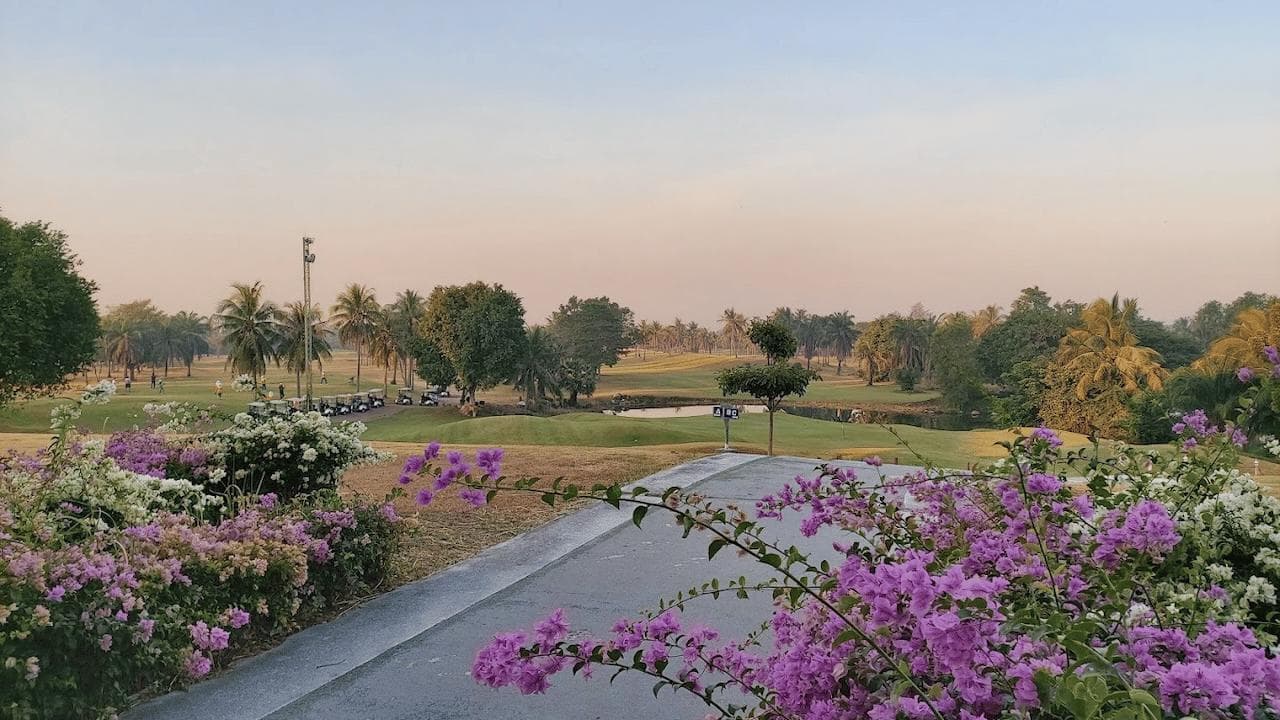 Crystal Bay Golf Club fairway and green - golf course Thailand