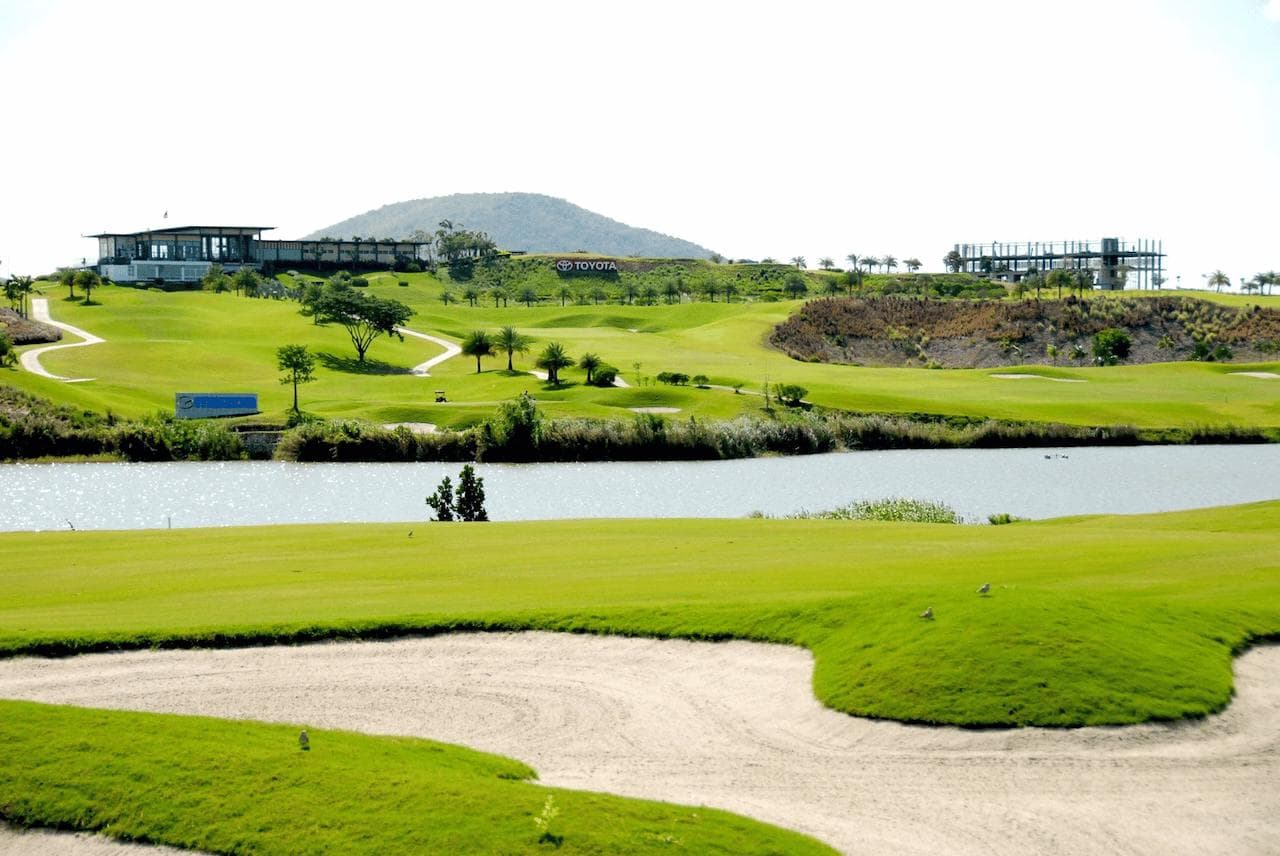 Grand Prix Golf Club fairway and green - golf course Thailand