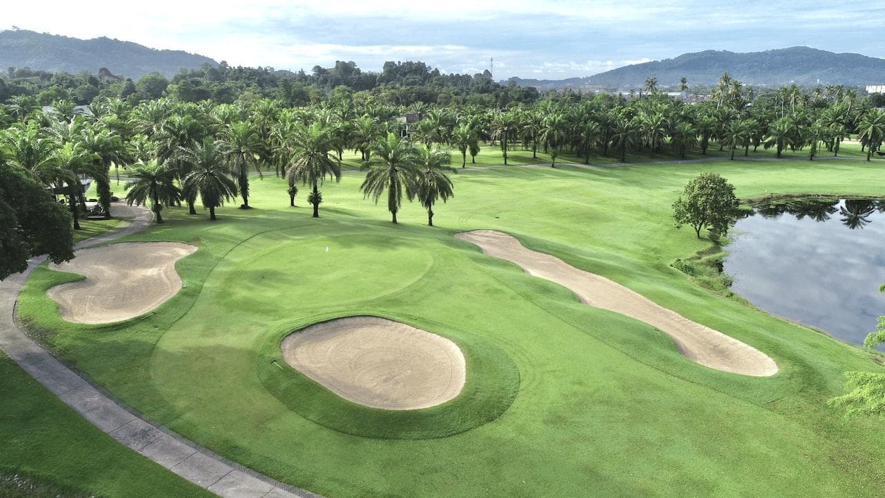 Loch Palm Golf Club fairway and green - golf course Thailand
