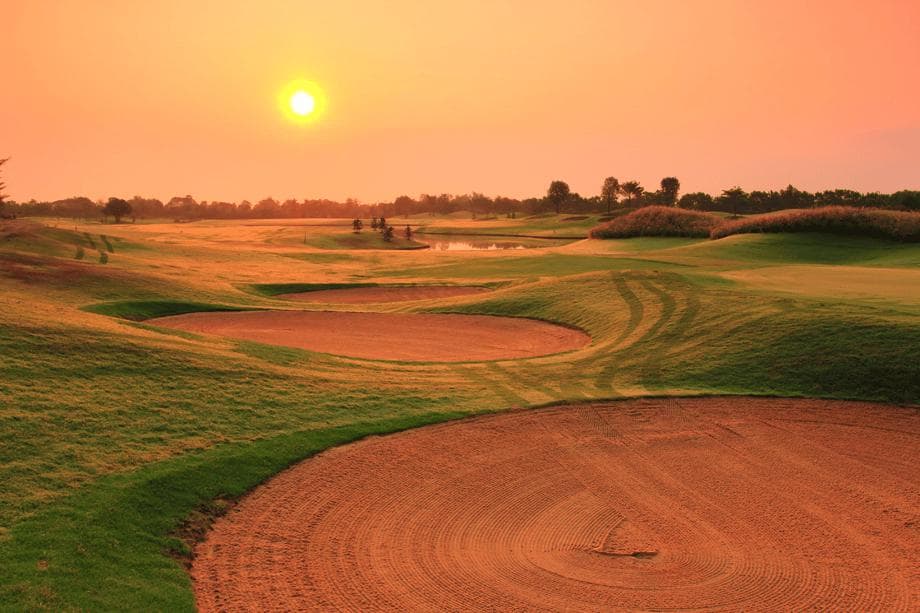 Cascata Golf Club fairway and green - golf course Thailand