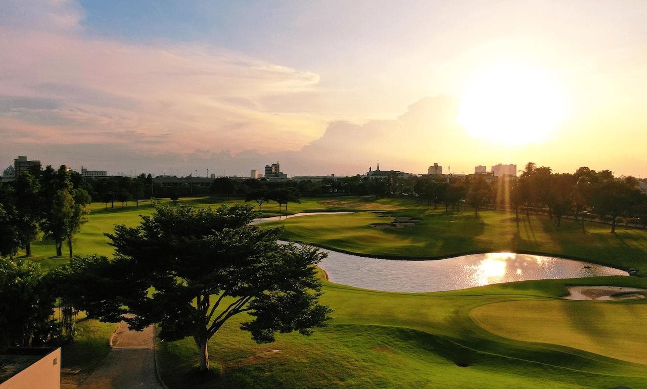 Panya Indra Golf Club course scenery - book golf tee time Thailand