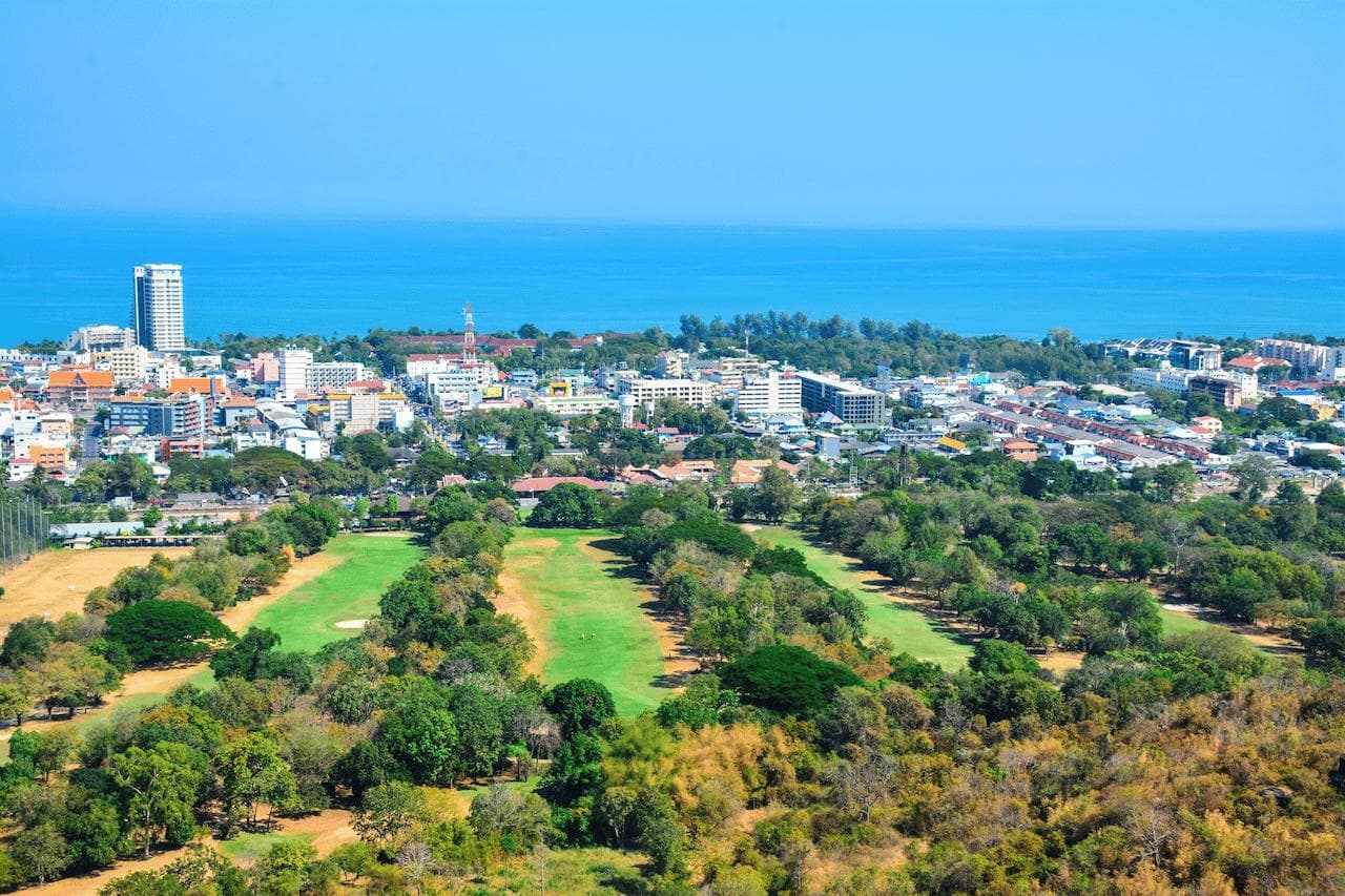 Royal Hua Hin Golf Club fairway and green - golf course Thailand