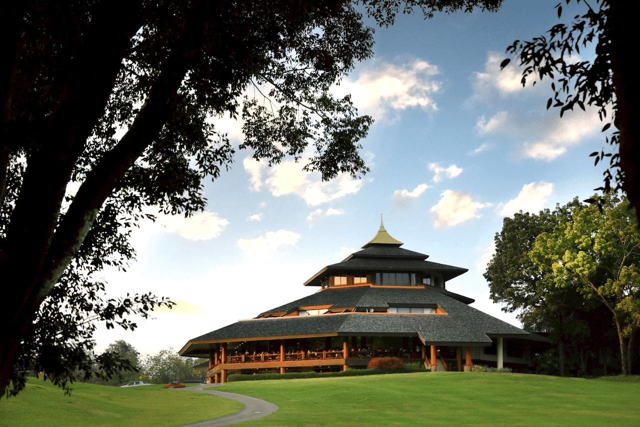 Santiburi Chiang Rai Country Club fairway and green - golf course Thailand